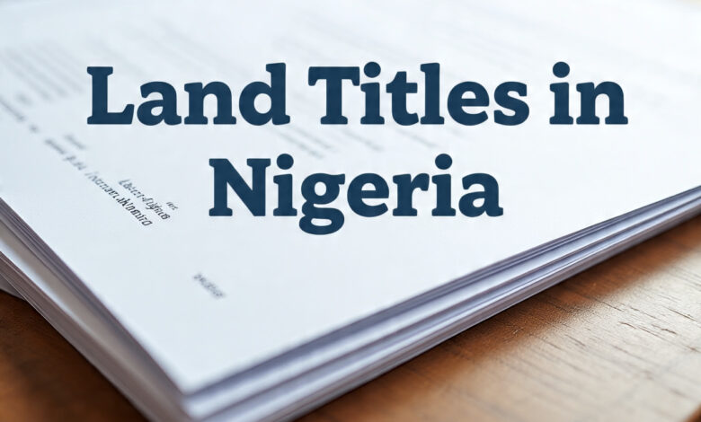 Land Titles in Nigeria: Types, Importance, and How to Verify Them